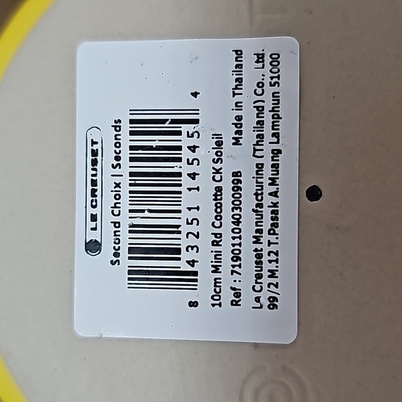 NWT Le Creuset Mini Cocottes Set of 2 + Matching Mug 8oz CK Soleil (Yellow) - Picture 6 of 8